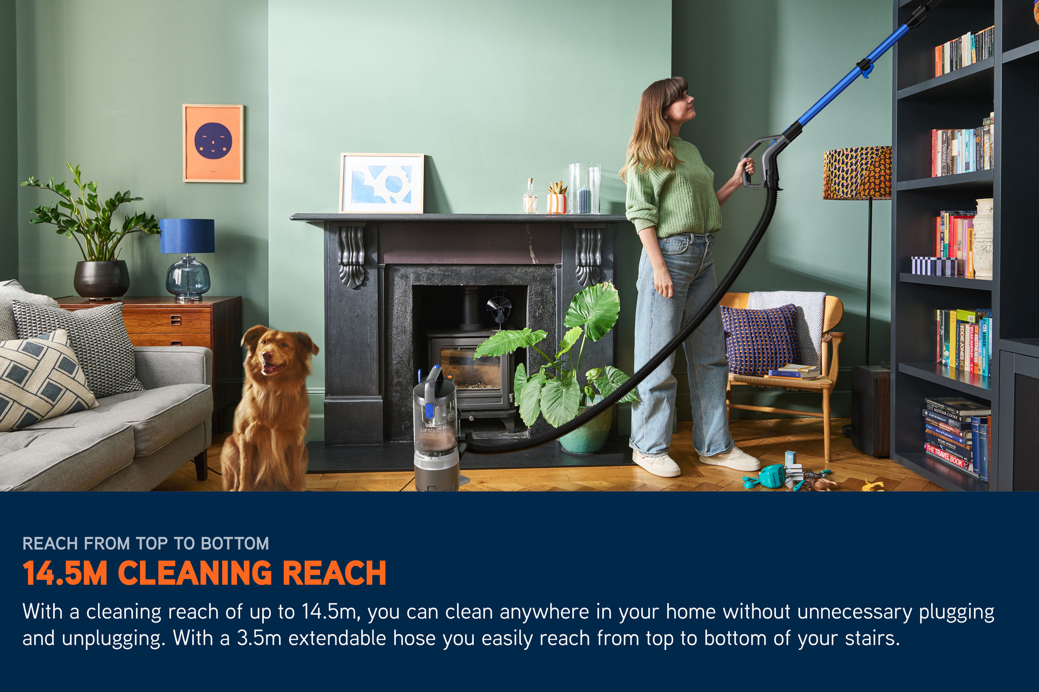 VAX LiftOut Reach Pet Corded Upright Vacuum Cleaner