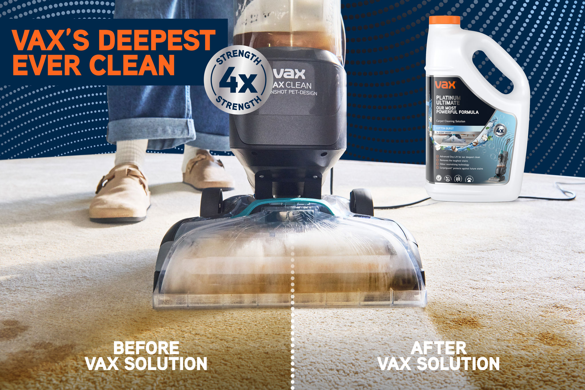 VAX Platinum Ultimate Carpet Cleaning Solution 4L