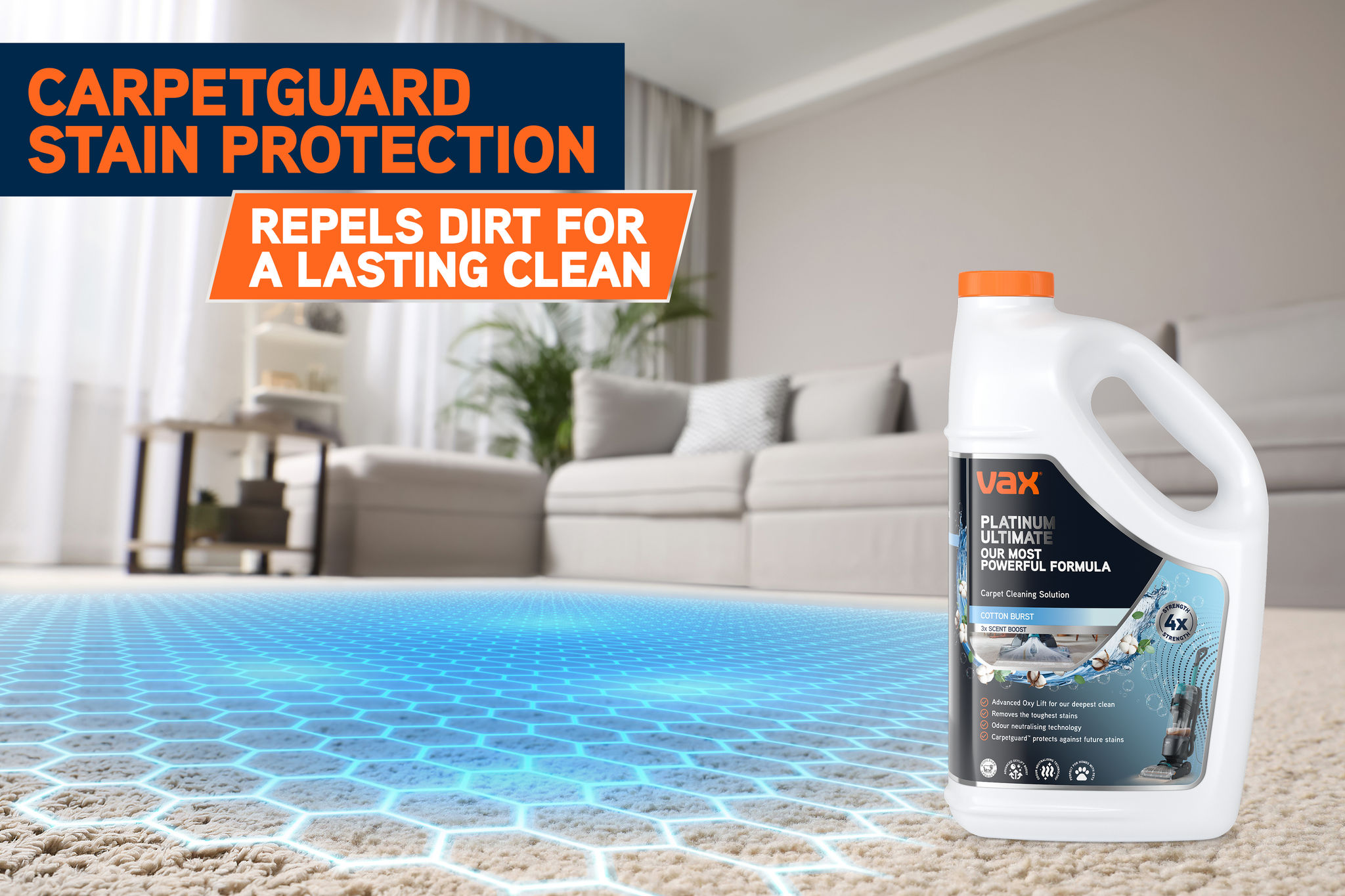 VAX Platinum Ultimate Carpet Cleaning Solution 4L