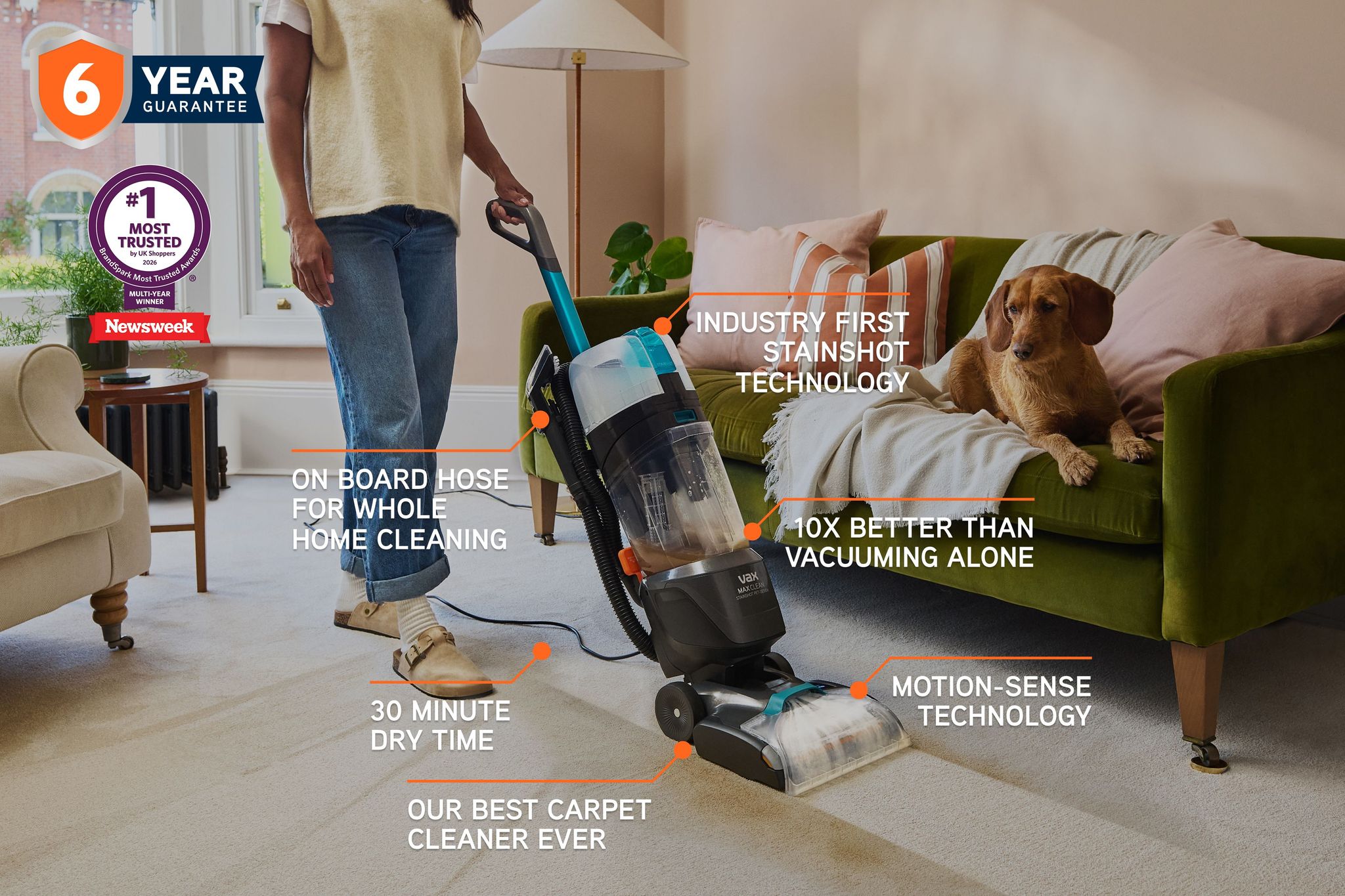 VAX MaxClean Stainshot Pet-Design