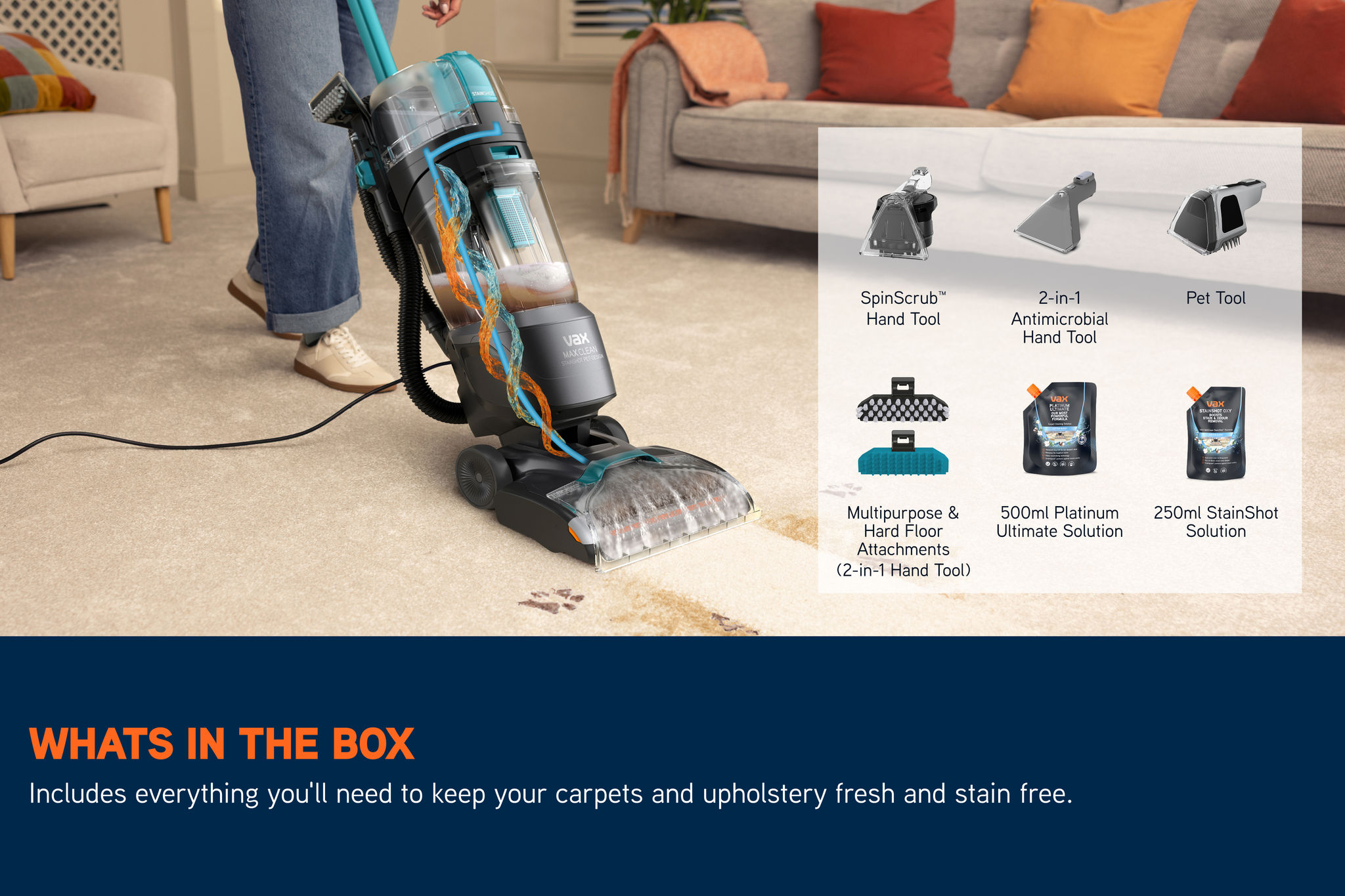 VAX MaxClean Stainshot Pet-Design