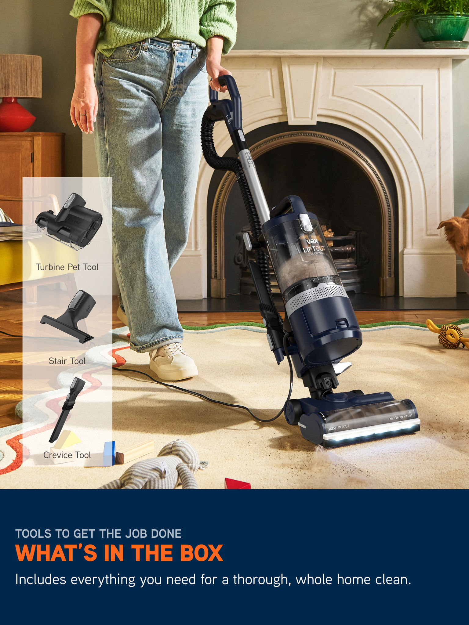 VAX LiftOut Multi Pet Corded Upright Vacuum Cleaner
