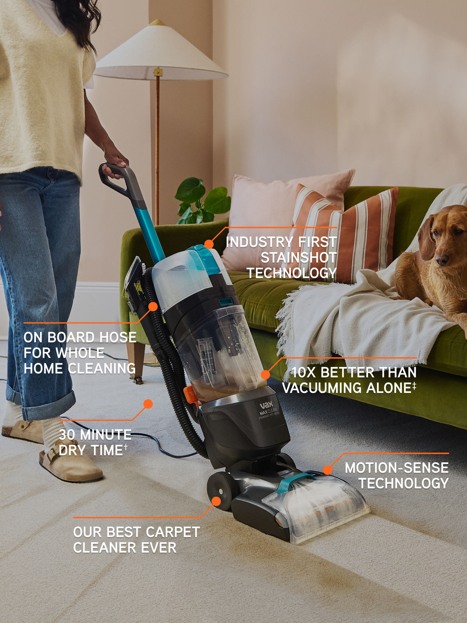 VAX MAXClean Stainshot Pet-Design Carpet Cleaner