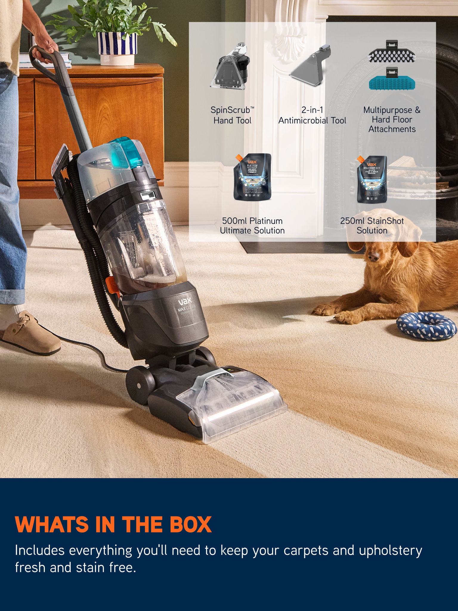 VAX MAXClean Stainshot Pet Carpet Cleaner