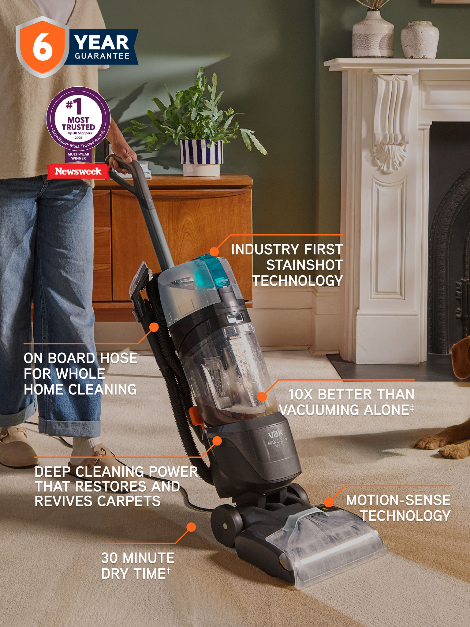 VAX MAXClean Stainshot Pet Carpet Cleaner