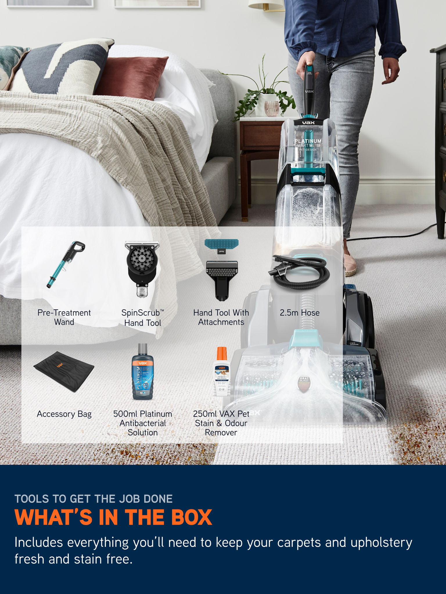 VAX Platinum SmartWash Pet-Design Carpet Cleaner