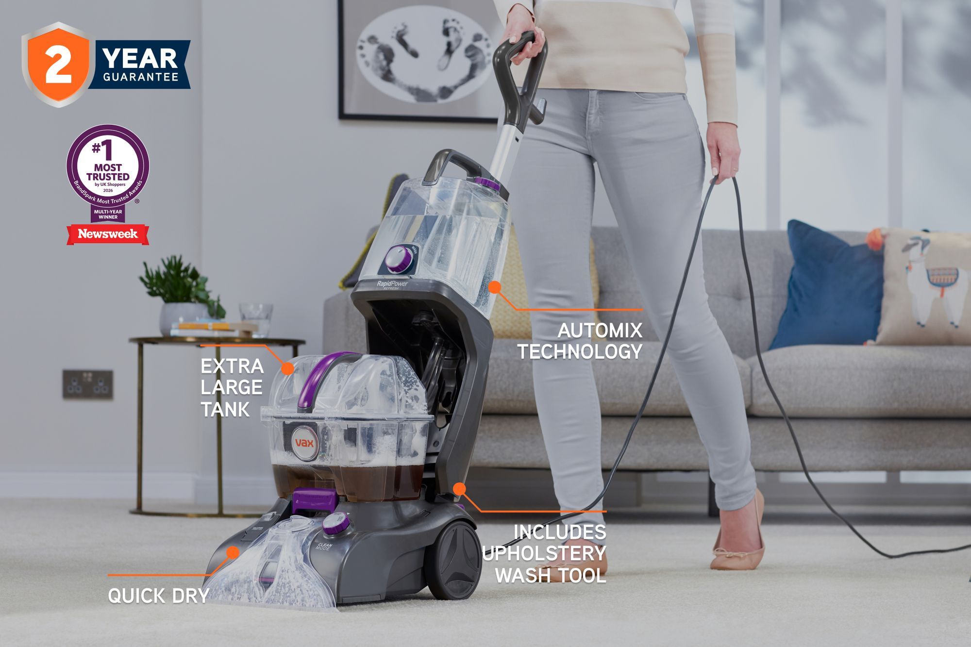 VAX Rapid Power Refresh Carpet Cleaner