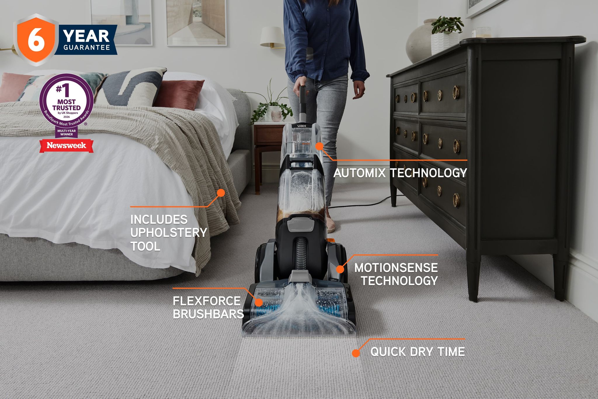 VAX Platinum SmartWash Classic Carpet Cleaner
