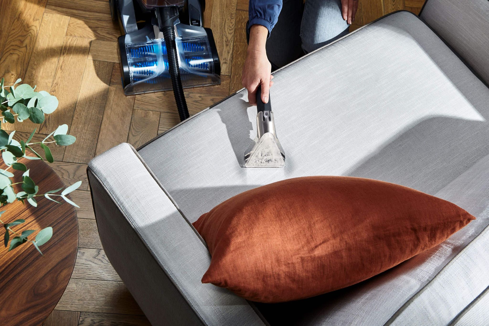 Above floor cleaning for a complete home clean