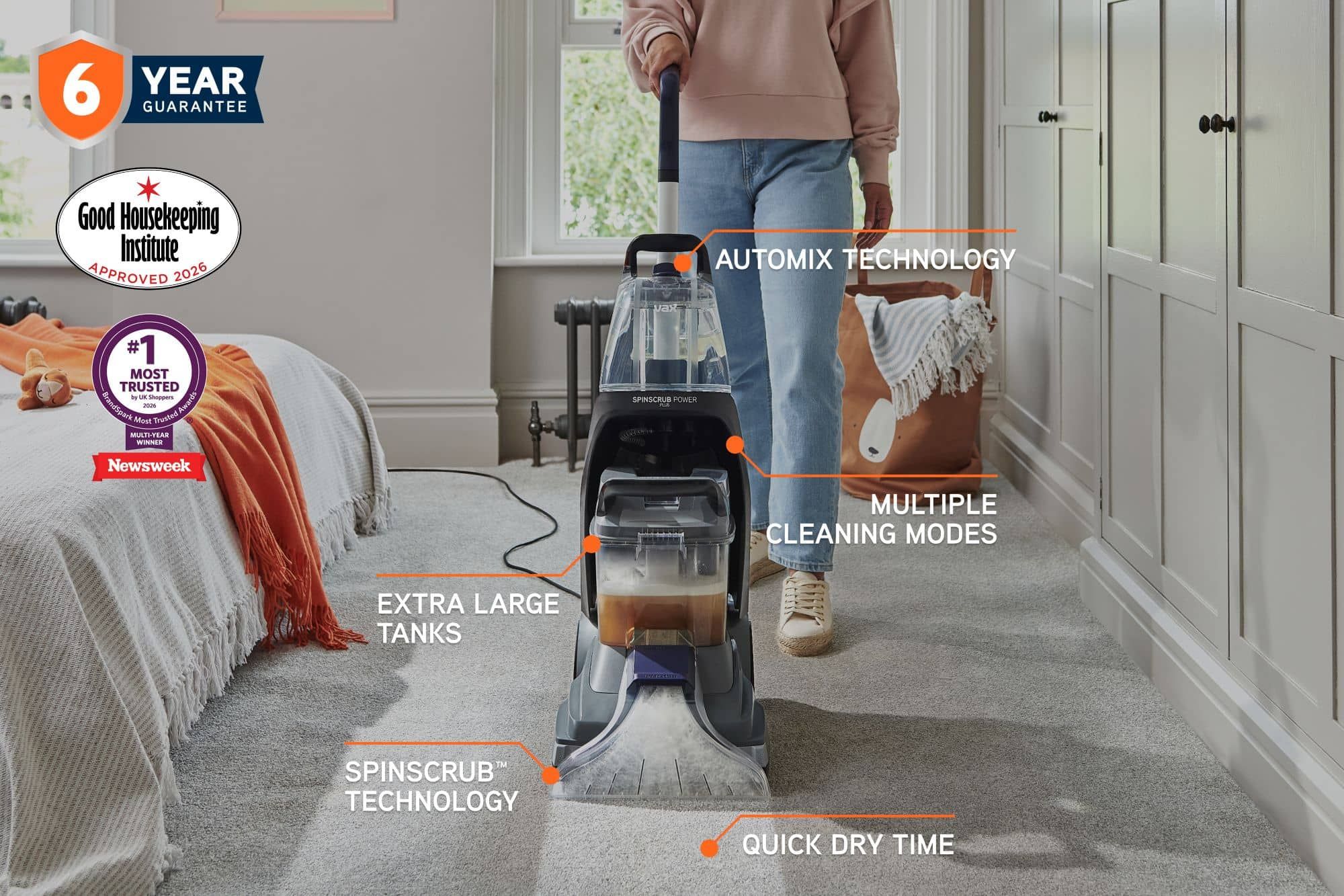 VAX SpinScrub Power Plus Carpet Cleaner