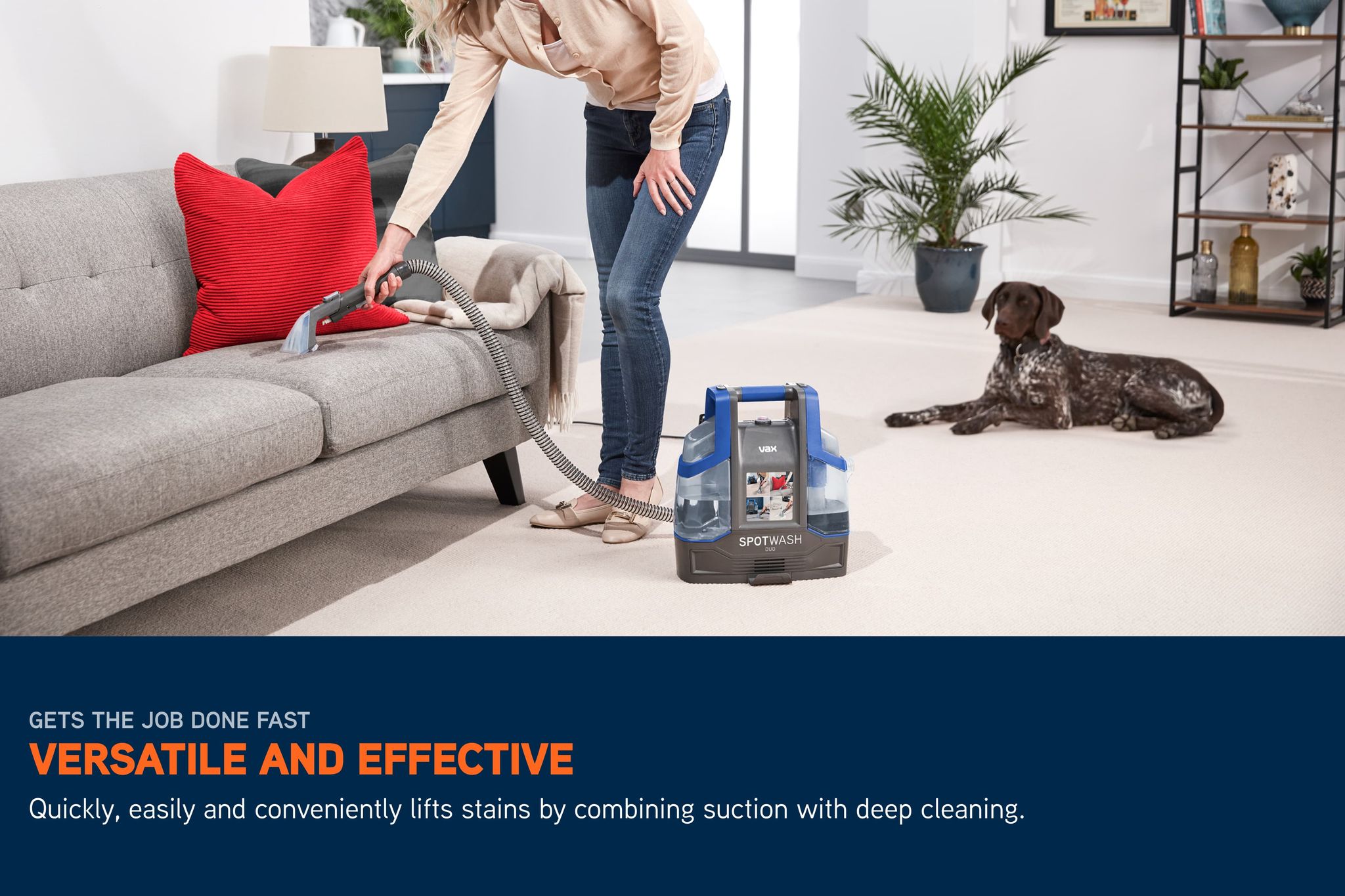 VAX SpotWash Duo Spot Cleaner + Solution bundle