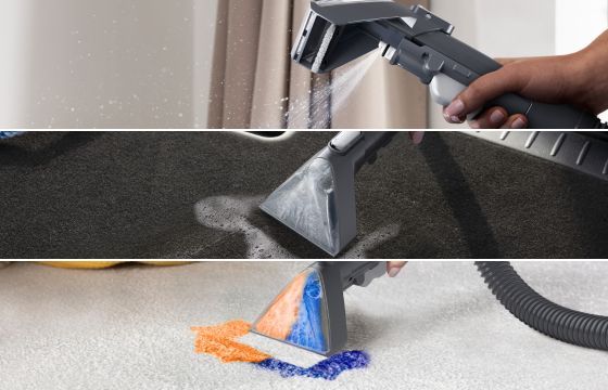 Spray, scrub and extract