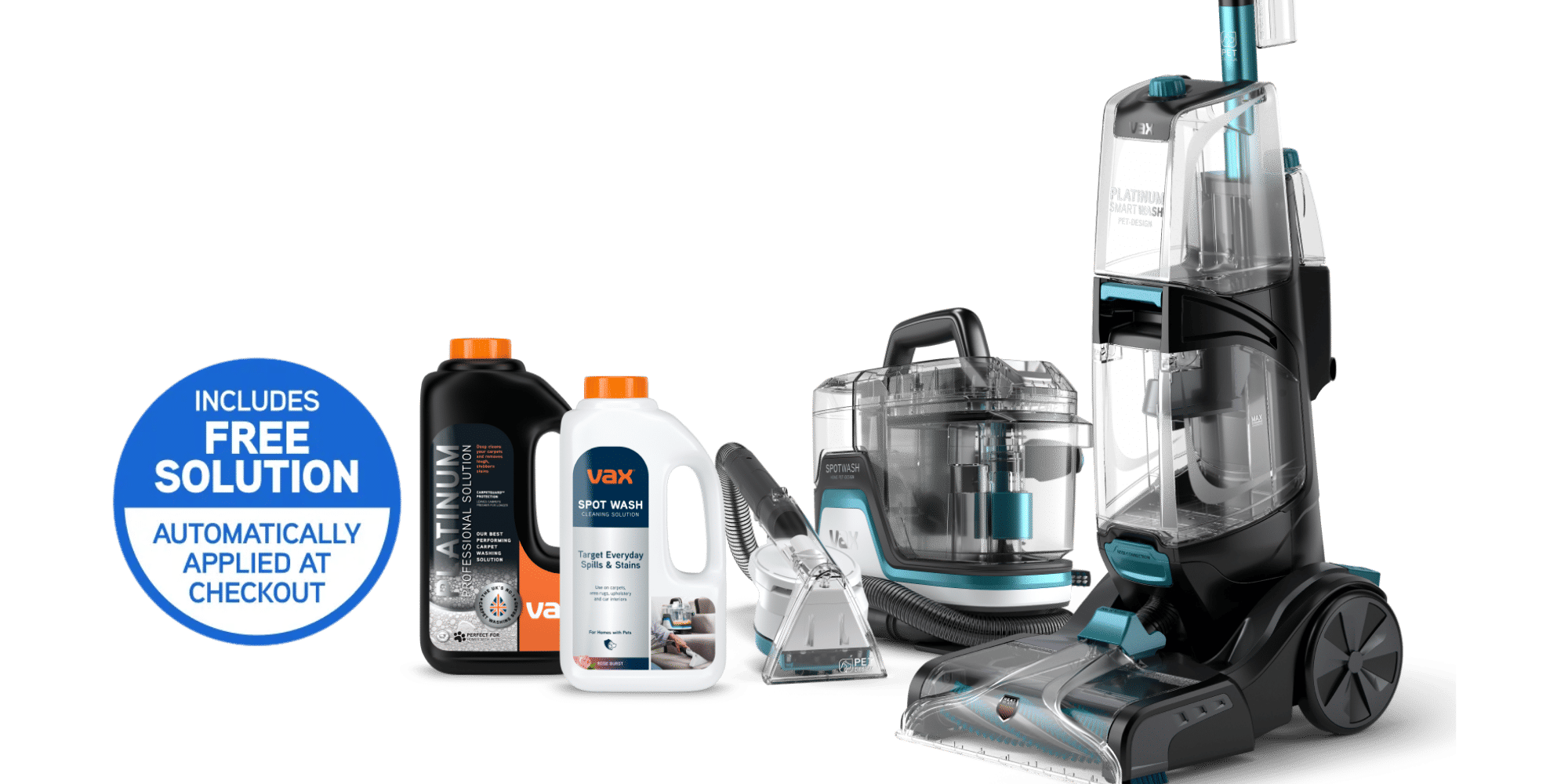 Free Solution with Any Spot Cleaner or Platinum Carpet Cleaner