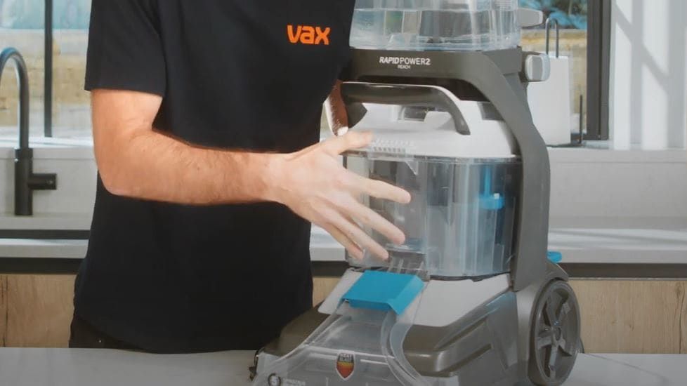 Replace dirty water tank