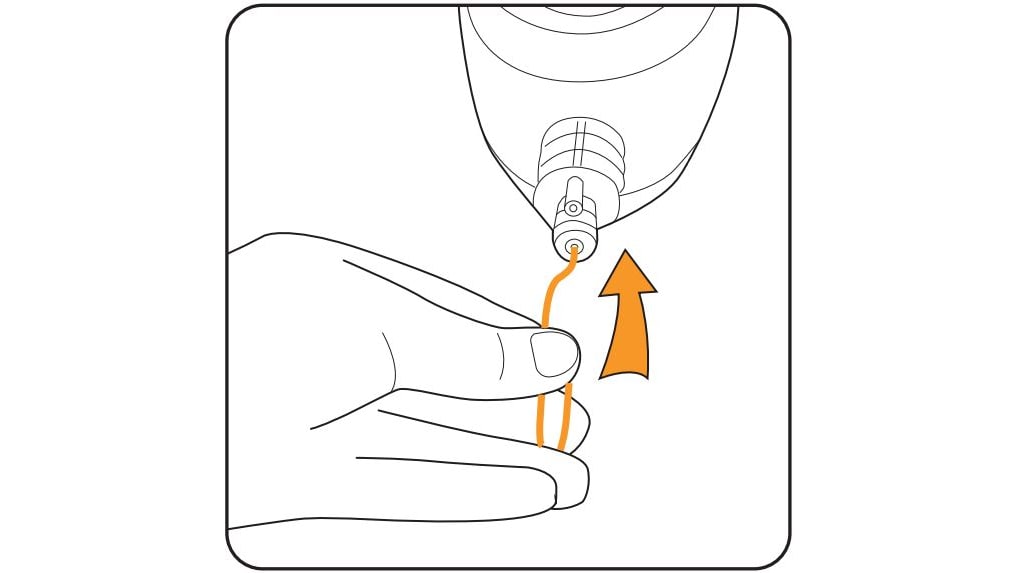 Remove blockage from neck