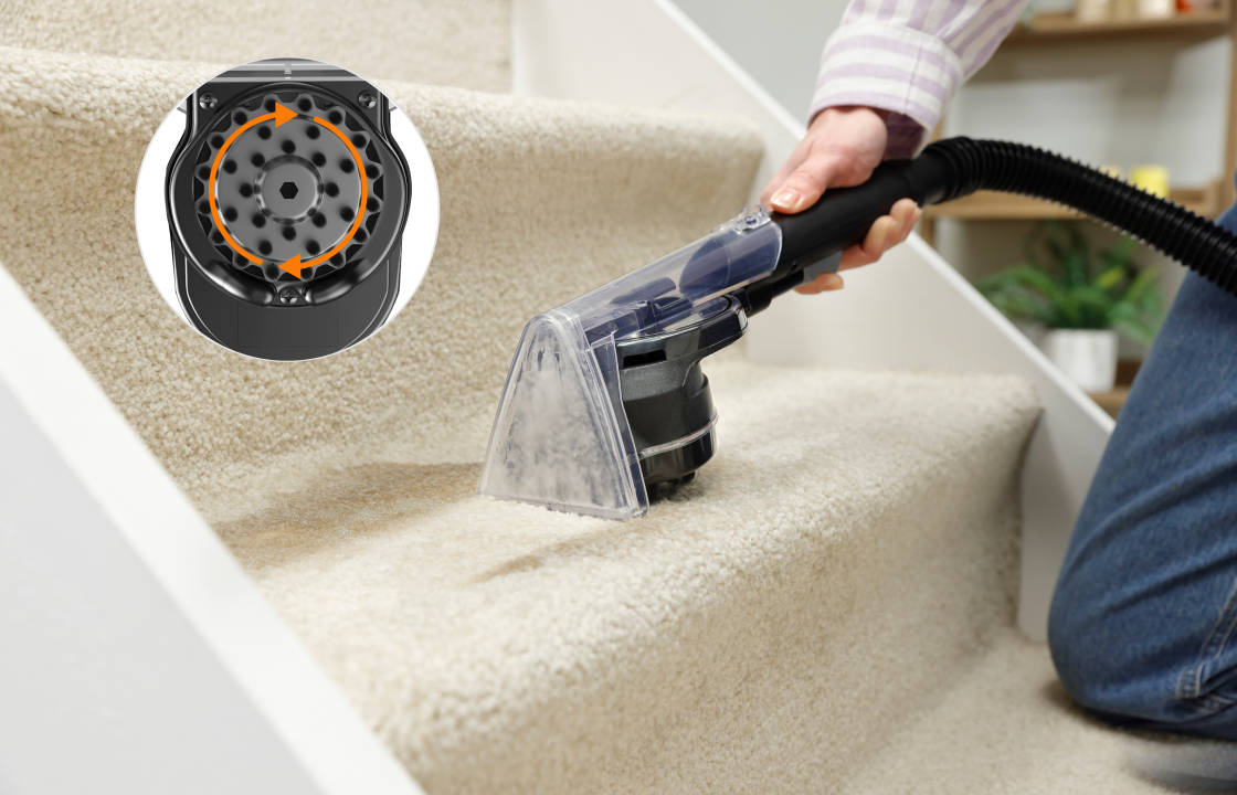 Above floor cleaning for a complete home clean