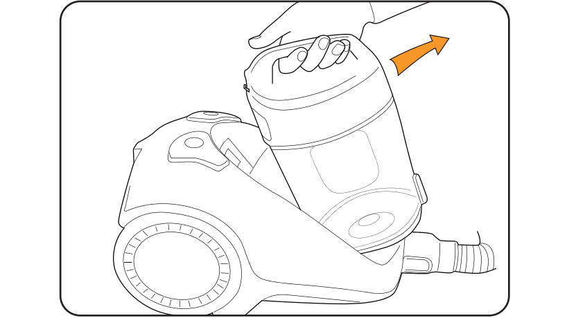 Remove dirt container