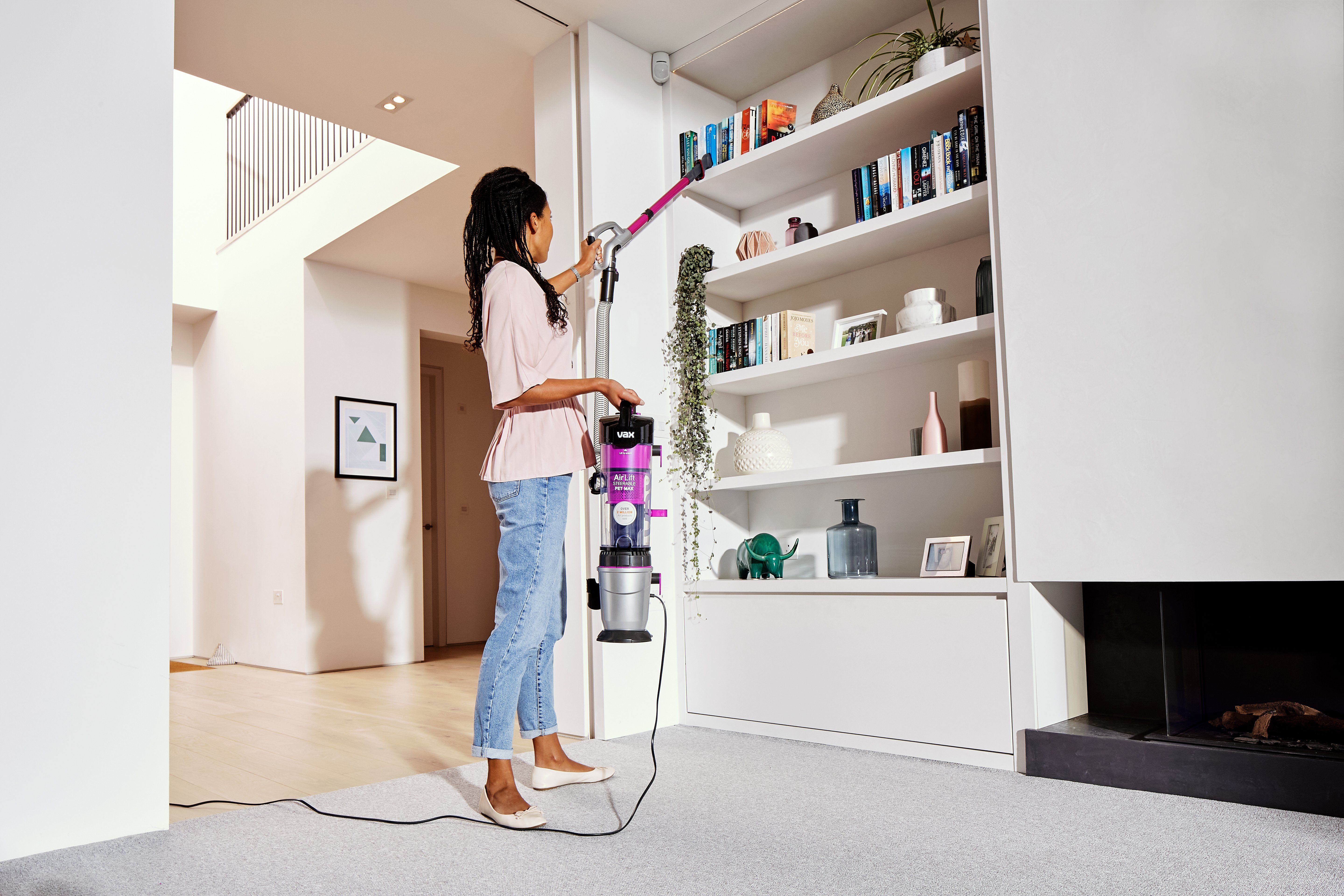 AA - HomePro Web Updates/AAA - New PDP Gallery Content/Corded Vacuums/Air Lift Steerable Pet Max/VAX_Air_Lift_Steerable_Pet_Max_-_Lift_Out_Cleaning_Up_High