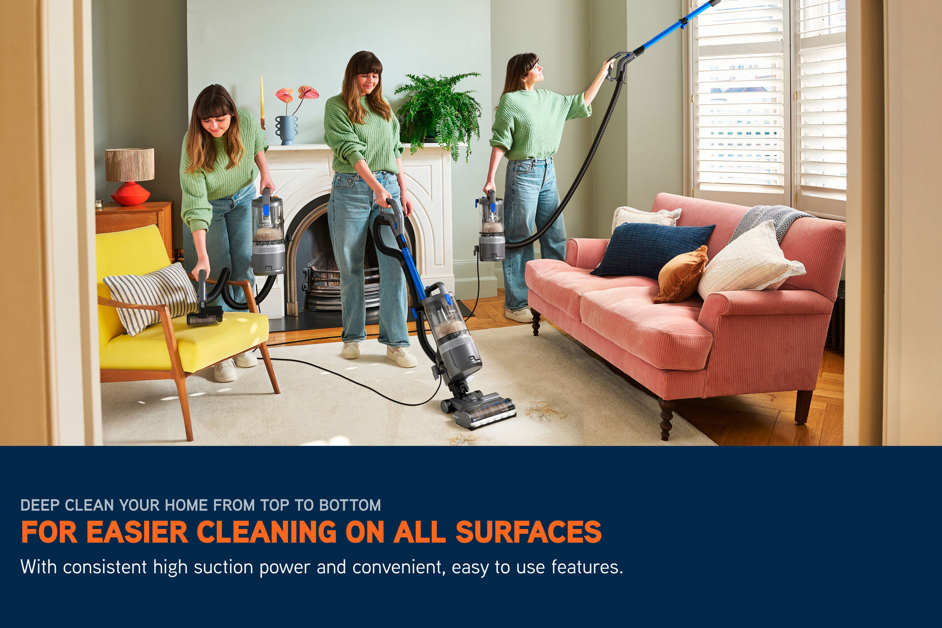 VAX LiftOut Reach Pet Upright Corded Vacuum Cleaner