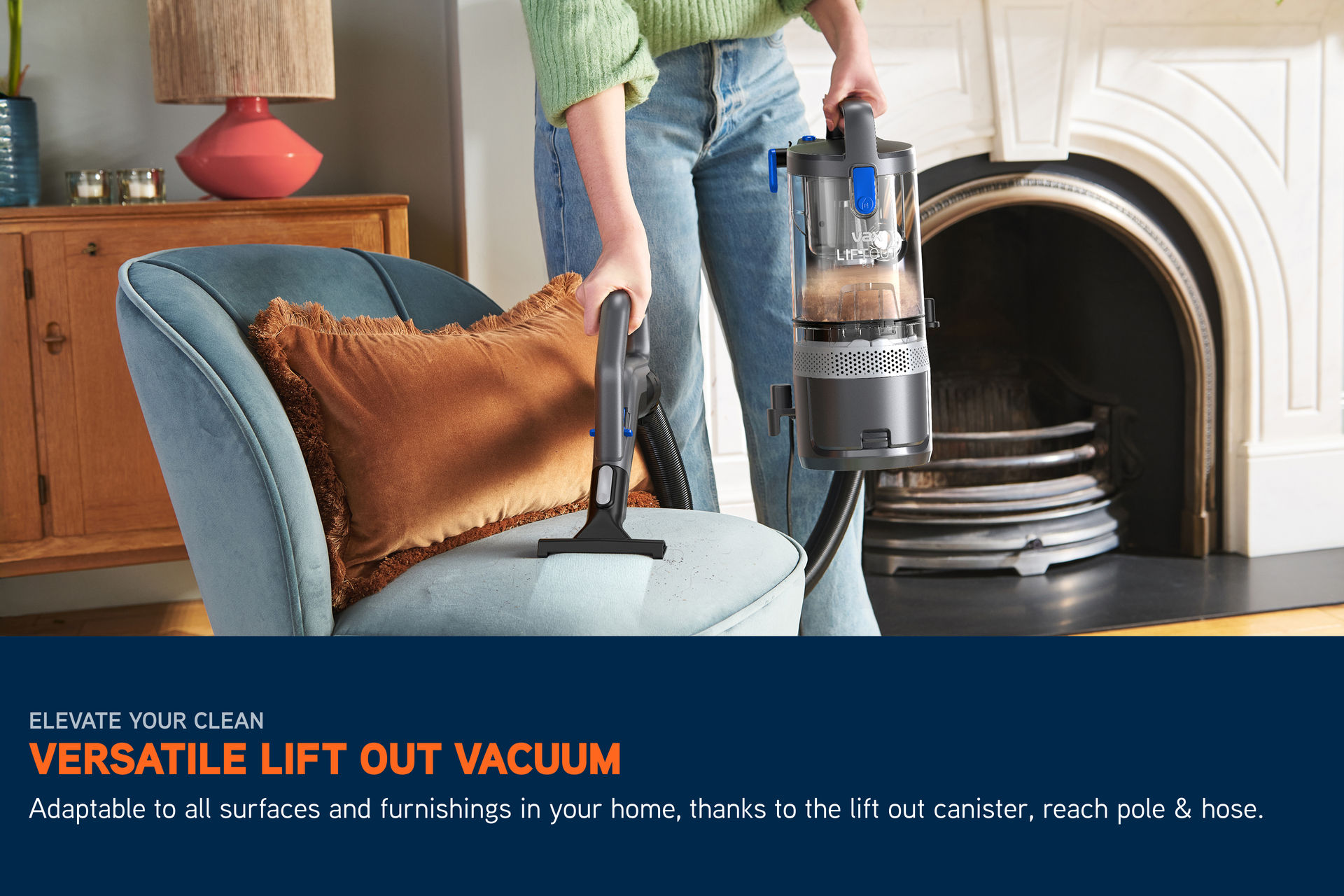 VAX LiftOut Reach Pet Upright Corded Vacuum Cleaner