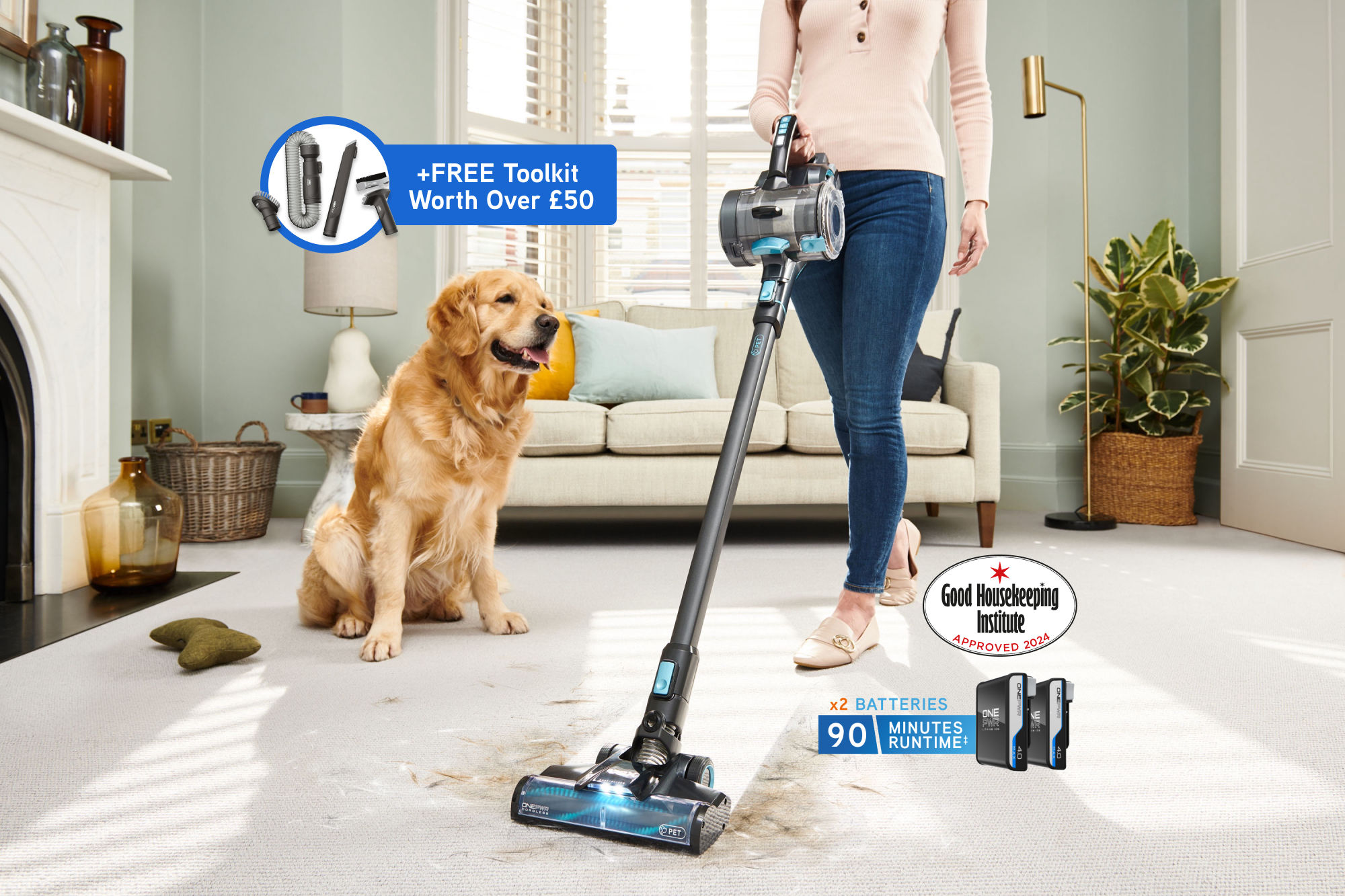 VAX ONEPWR Blade 4 Dual Pet Cordless Vacuum Cleaner