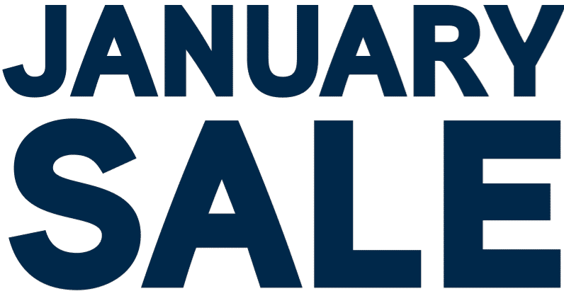 January Sale Label