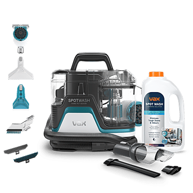 VAX SpotWash Home Pet-Design + Car Cleaning Kit + Solution Bundle